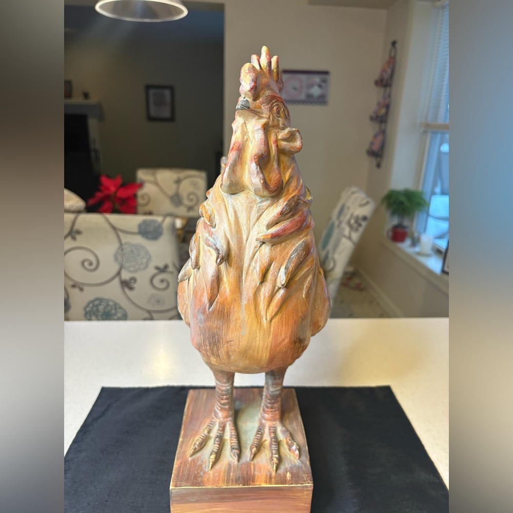 🔥🔥🔥Large Rustic Rooster Figurine - Picture 2 of 8